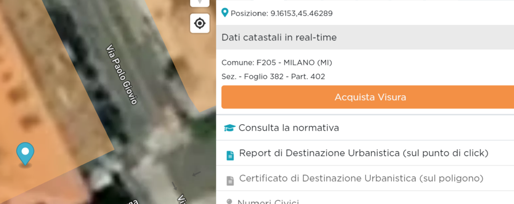 dati catastali online gratis urbismap acquisto visura