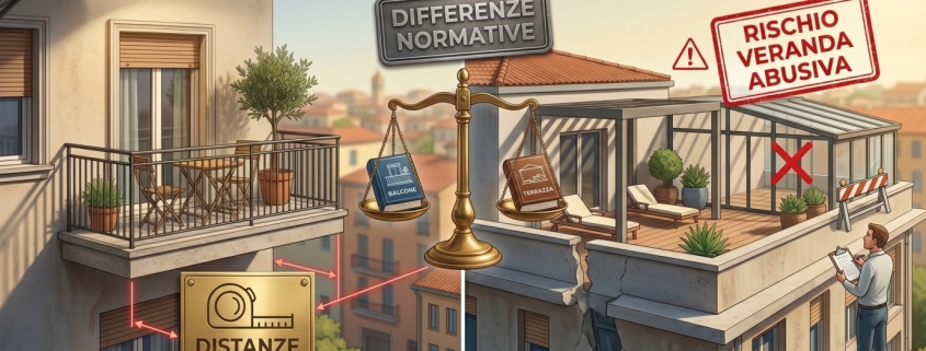 Differenza balcone e terrazza: normativa e distanze legali 31 Balcone o Terrazza